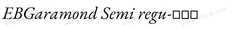 EBGaramond Semi regu字体转换